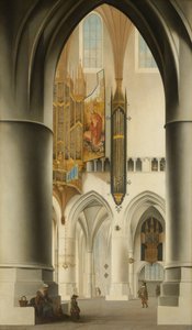 Interiör av kyrkan St Bavo i Haarlem, 1636