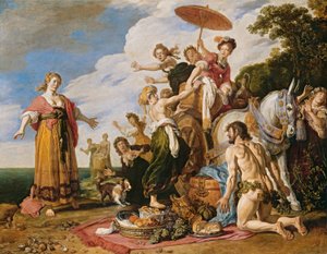 Odysseus inför Nausikaa av Pieter Lastman