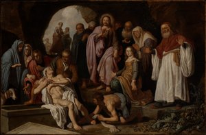 Lasarus uppväckelse av Pieter Lastman