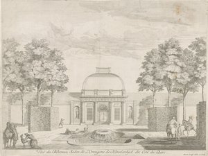 Orangeriet i Honselersdijk, sett från parken Vue du Nouveau Salon de l