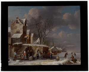 Vinterlandskap av Pieter Maes