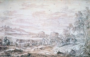 Landskap med skördare, c1615-1661