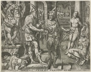 Besöker fångarna Works of Mercy (serietitel) av Pieter Nagel