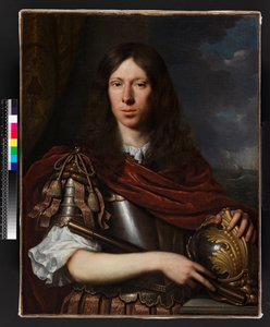 Herre med hjälm, före 1690