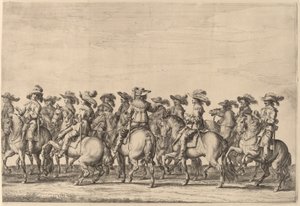 Marie de Medicis intåg i Amsterdam [skylt 3 av 6] av Pieter Nolpe