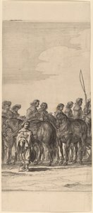 Marie de Medicis intåg i Amsterdam [skylt 5 av 6] av Pieter Nolpe