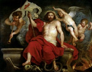 Kristus triumferande över synd och död, ca. 1615-1620.