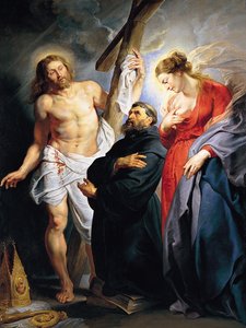 Saint Augustine Mellan Kristus och Jungfrun av Peter Paul Rubens