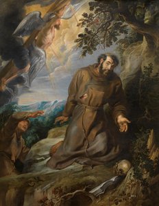Saint Francis tar emot Stigmata, ca 1630-1634. av Pieter Paul Rubens