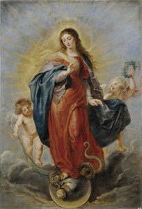 Den obefläckade avlelsen, ca. 1628-1629 av Peter Paul Rubens