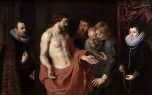 The Incredulity of Saint Thomas The Rockox Triptych , mellan 1613 och 1615. av Peter Paul Rubens