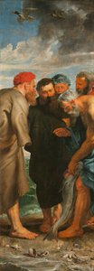 The Miraculous Draft of Fishes Triptych, vänster panel, 1618-1619. av Pieter Paul Rubens