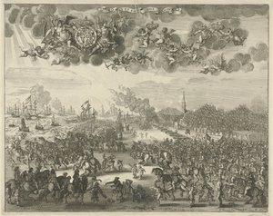 Karl II:s avresa från Scheveningen till England, 1660 av Pieter Philippe