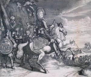Ridsporträtt av Alexander Danilovich Menshikov