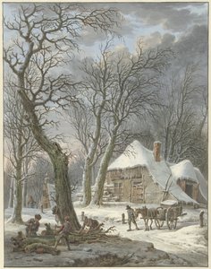 vinterlandskap av Pieter Pietersz. Barbiers