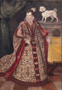 Porträtt av en moravisk kvinna. av Pieter Pietersz the Younger