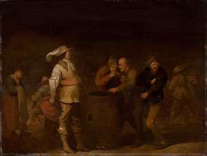 Att ge krigsbyte, ca. 1635. av Pieter Quast