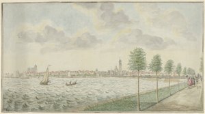 Utsikt över Kampen från älvsidan av Pieter Remmers