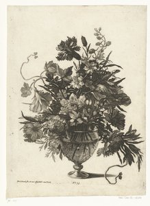 Glasvas med blommor Vaser med blombuketter (serietitel)
