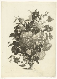 Glasvas med blommor Vaser med blombuketter (serietitel)