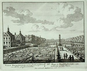 Trädgården vid Honsholredyk, från 
