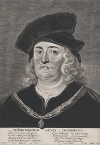 Porträtt av Theophrastus Paracelsus, 1615-43.
