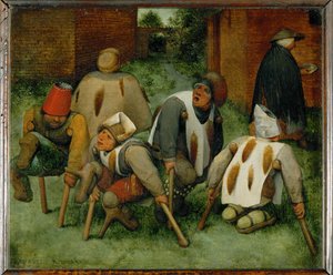 Les Mendiants - De krymplingar ... av Pieter The Elder Brueghel