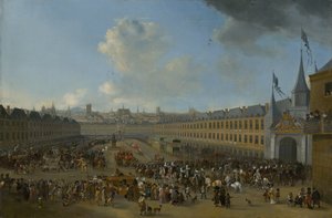 Turnering på Place des Vosges i Paris, ca 1665. av Pieter Wouwerman