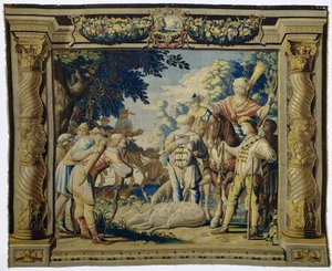 Döden av en hjort tillägnad Artemis The History of Iphigenia and Orestes (serietitel) av Pieter de Cracht