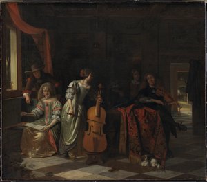 Ett musiksällskap av Pieter de Hooch