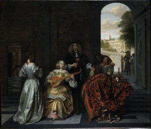 Ett musikaliskt sällskap av Pieter de Hooch