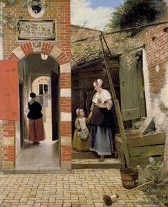 Gården till ett hus i Delft, 1658