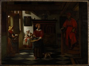 Sparrisförsäljaren, 1675-80 av Pieter de Hooch