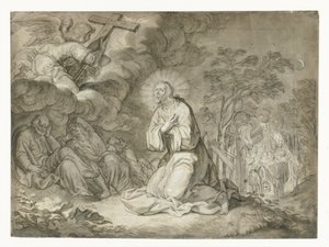 Kristus i Olivträdgården av Pieter de Jode (I)