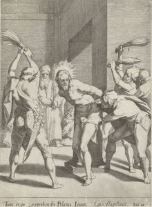 Geseling van Christus Passie van Christus (serietitel) Passion and Resurrection (serietitel) av Pieter de Jode (I)