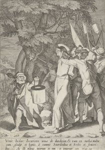 Gevangenneming van Christus Passie van Christus (serietitel) Passion and Resurrection (serietitel) av Pieter de Jode (I)