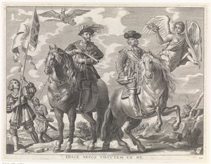 Karl V och Ferdinand till häst Kardinal-barnets glädjefulla inträde i Gent, 1635 (serietitel)