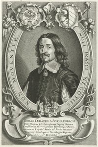 Porträtt av Tobias Oelhafen van Schöllenbach Celeberrimi Legati (serietitel) av Pieter de Jode (II)