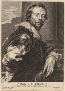 Adam de Coster av Pieter de Jode II after Sir Anthony van Dyck