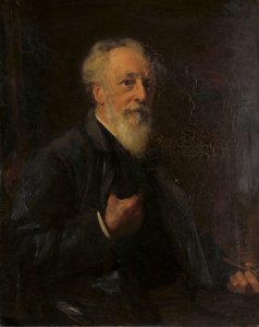 Porträtt av J.A.B. Stroebel (1821-1905), målare