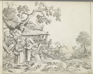 Landskap med en bonde och hans fru Landskap med figurer (serietitel) Mirror of Nature och School of Drawing (...) (serietitel)