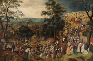Kristus som bär korset av Pieter the Younger Brueghel
