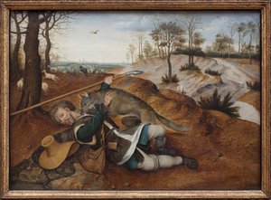 Bra pastor. Målning av Pieter Brueghel II (1564-1638), olja på trä