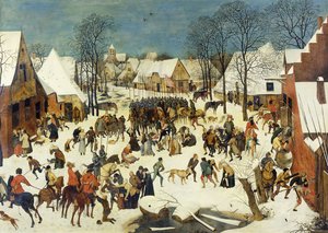 Massaker av de oskyldiga; Le Massacre des Innocents, av Pieter Brueghel the Younger
