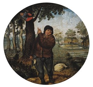 Att råna fågelboet av Pieter Brueghel the Younger
