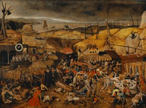 Dödens triumf, ca 1608 av Pieter Brueghel the Younger