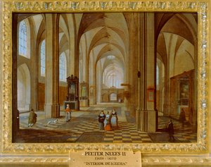 Interiör av en kyrka av Pieter the Younger Neefs