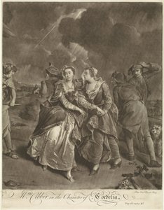 Skådespelerskan Susannah Maria Cibber som Cordelia