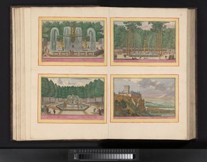 Karta av het beleg van Barcelona, ​​​​1706 Karta över staden Barcelona och Chateau de Mont Juy med Frankrikes armés tillvägagångssätt (...) (titel på objektet) av Pieter van Call (II)