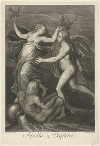 Apollo och Daphne (titel på objekt) Mythological Love Stories (serietitel) av Pieter van Gunst
